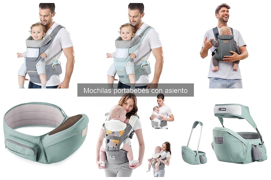 ¿Qué son las mochilas portabebés con asiento?