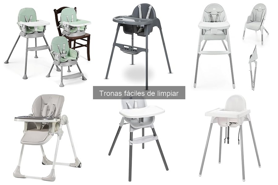 ¿Qué son las tronas fáciles de limpiar? Guía práctica