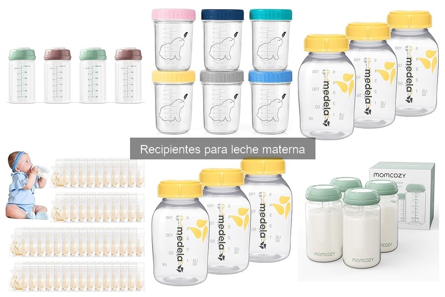 Recipientes para leche materna compatibles con sacaleches