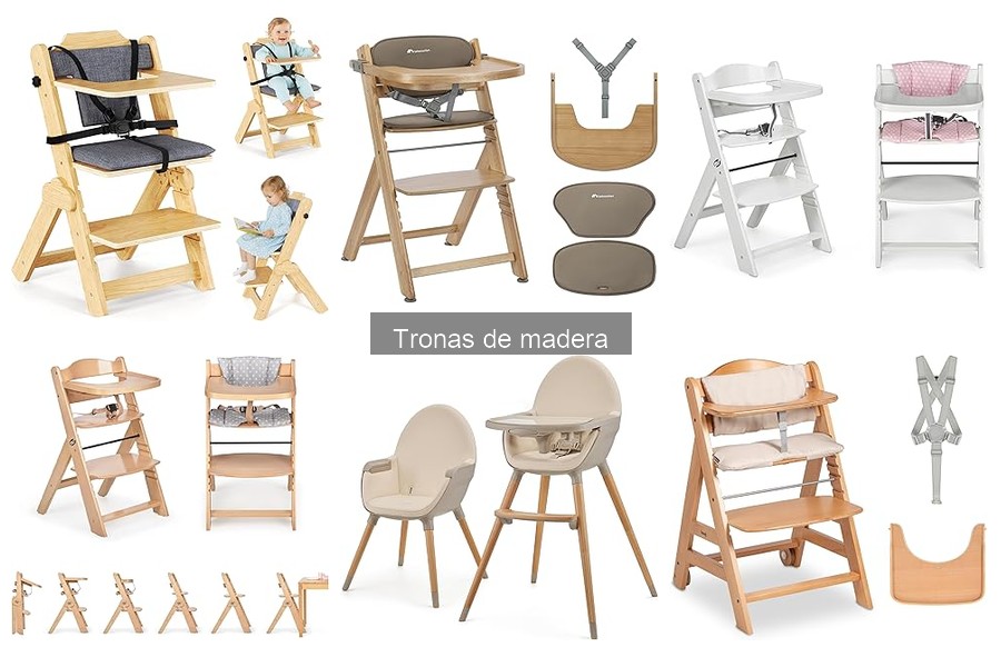 ¿Son seguras las tronas de madera para bebés?