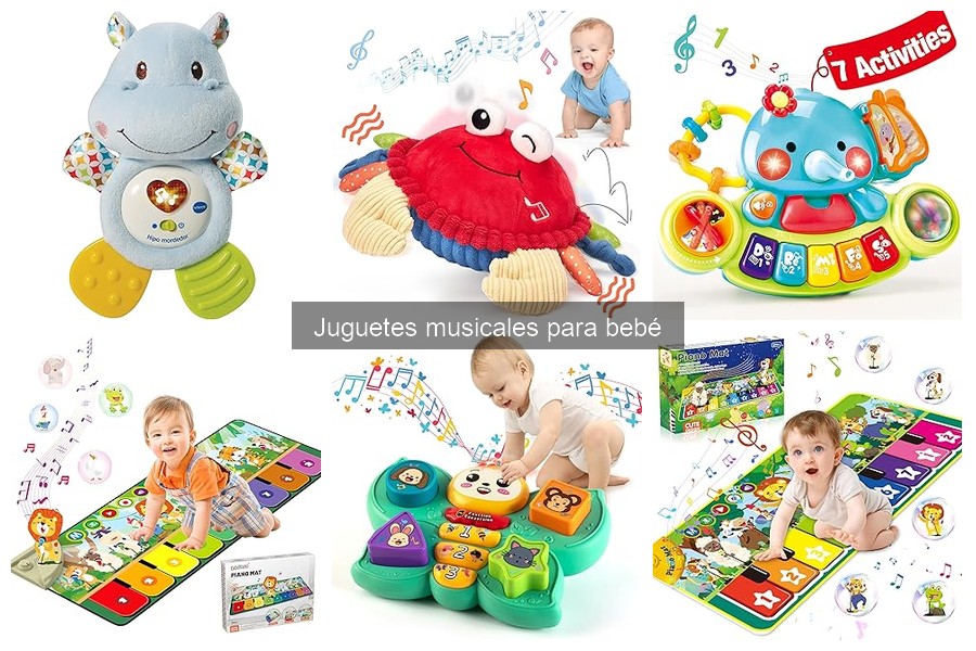 ¿Son seguros los juguetes musicales para bebés?