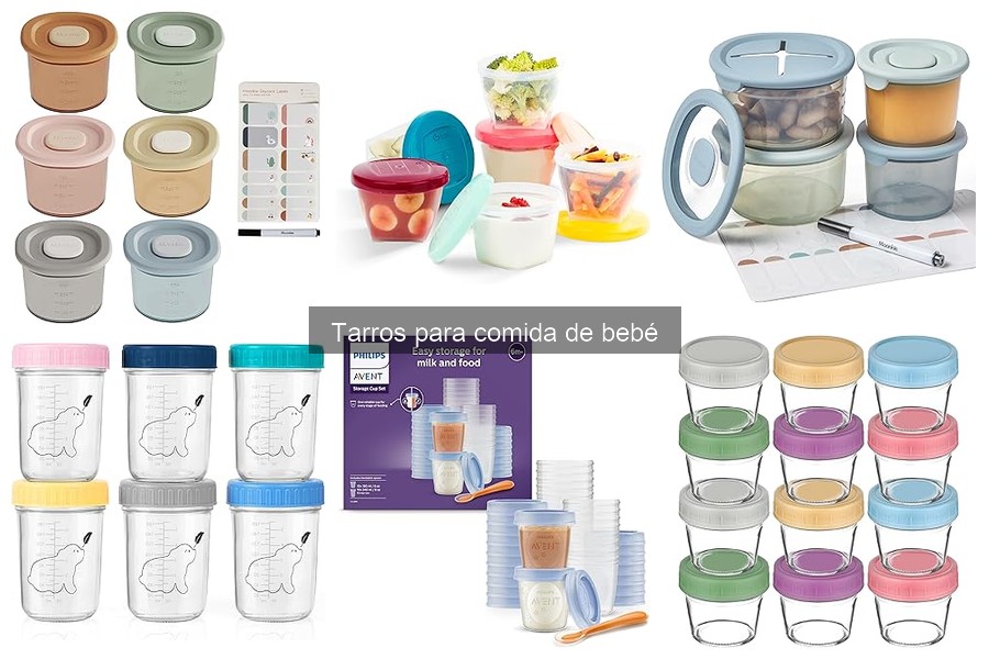 Tarros ideales para conservar alimentos caseros de bebés
