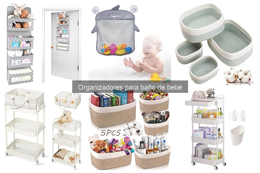 Tendencias en organizadores para baño de bebé en 2023