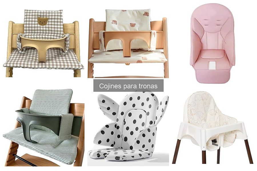 Tipos de cojines para tronas: materiales y características