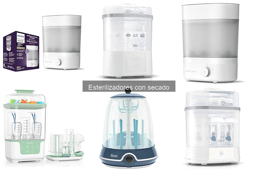 Tipos de esterilizadores con secado para biberones