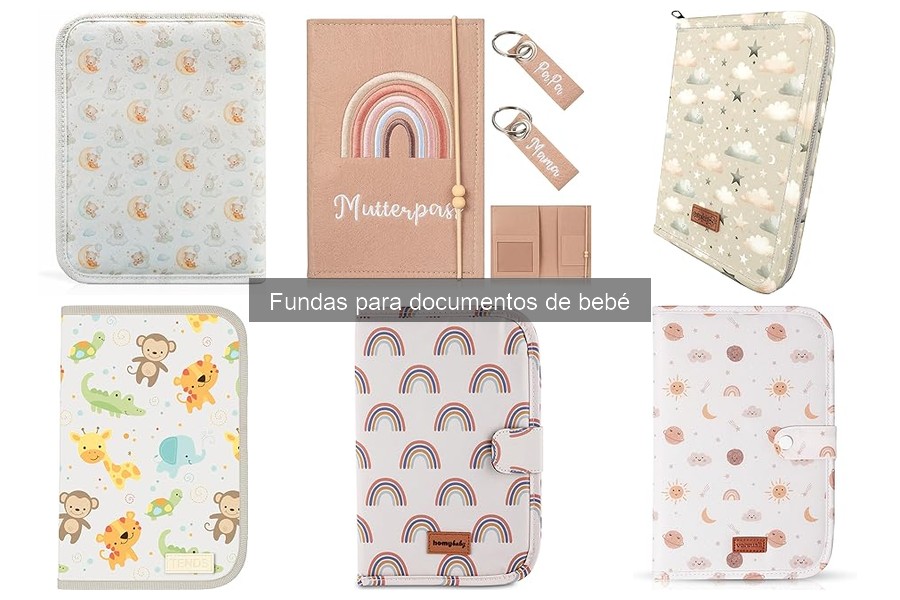 Tipos de fundas para documentos de bebé: Guía completa