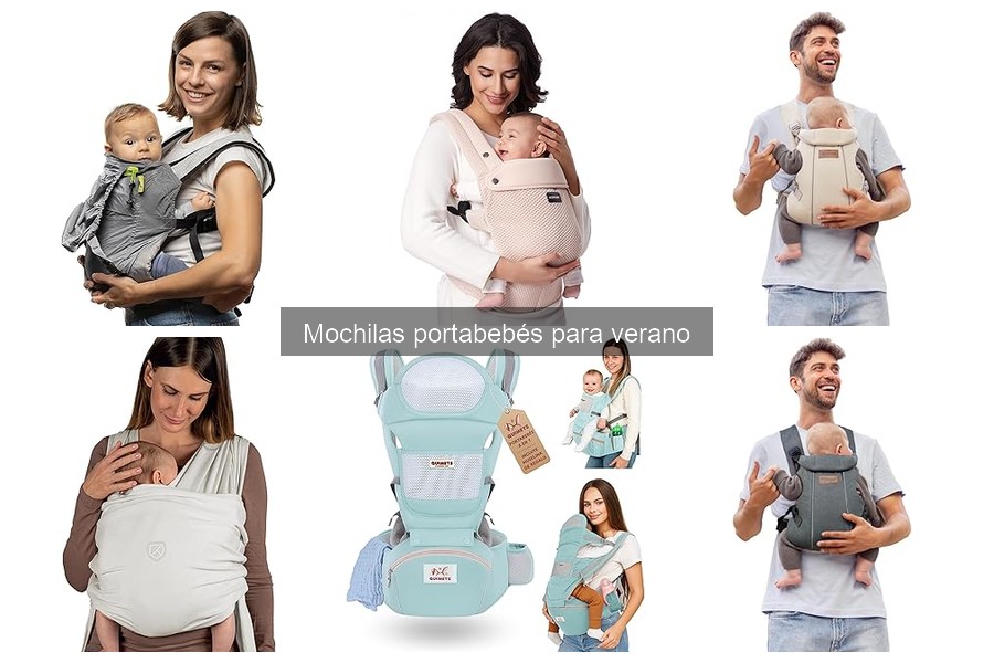 Tipos de mochilas portabebés ideales para el verano