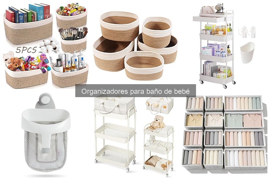 Tipos de organizadores para baño de bebé: Guía completa
