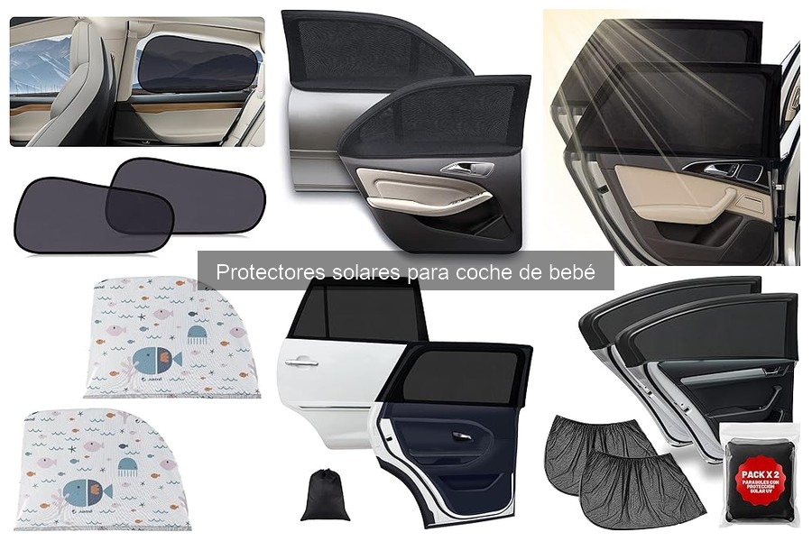 Tipos de protectores solares para coche de bebé