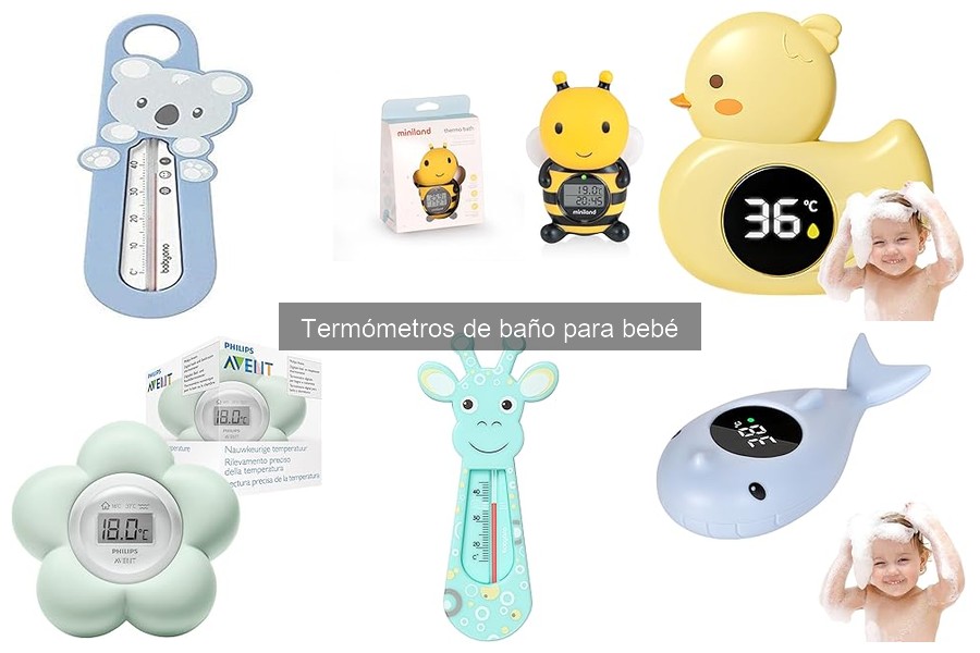Tipos de termómetros de baño para bebés: guía completa
