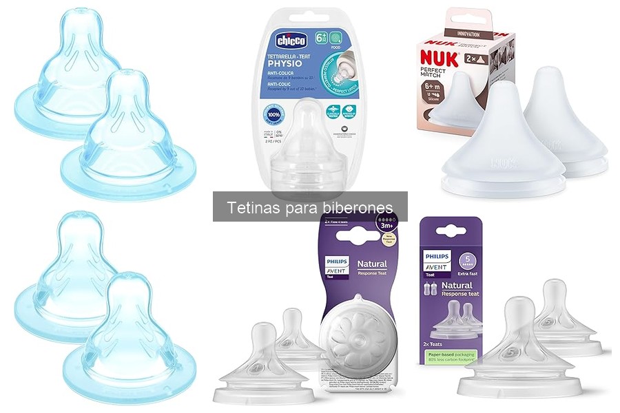 Tipos de tetinas para biberones y sus características esenciales