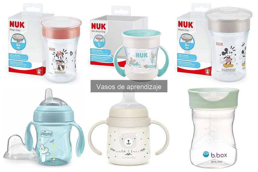 ¿Vasos de aprendizaje con asa o sin asa? Comparativa y consejos