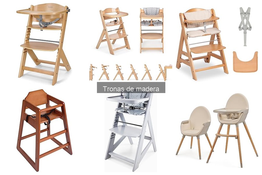 Ventajas y desventajas de las tronas de madera para bebés