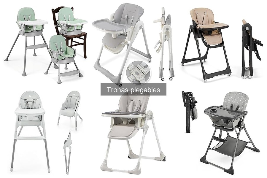 Ventajas y desventajas de las tronas plegables para bebés