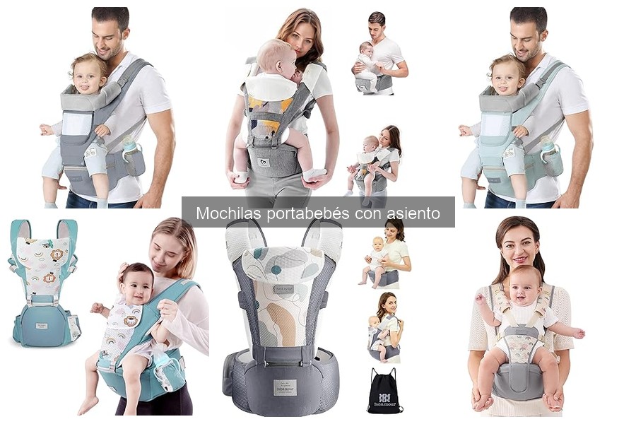 Ventajas y desventajas de mochilas portabebés con asiento