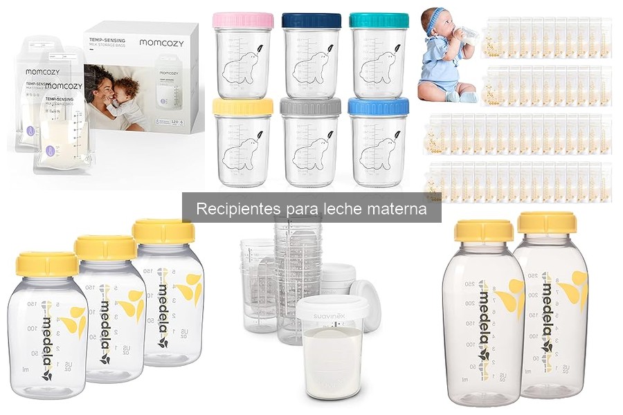 Ventajas y desventajas de recipientes para leche materna